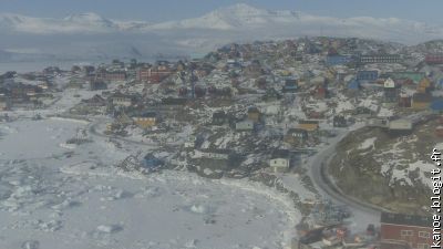 Le centre-ville vu du ciel